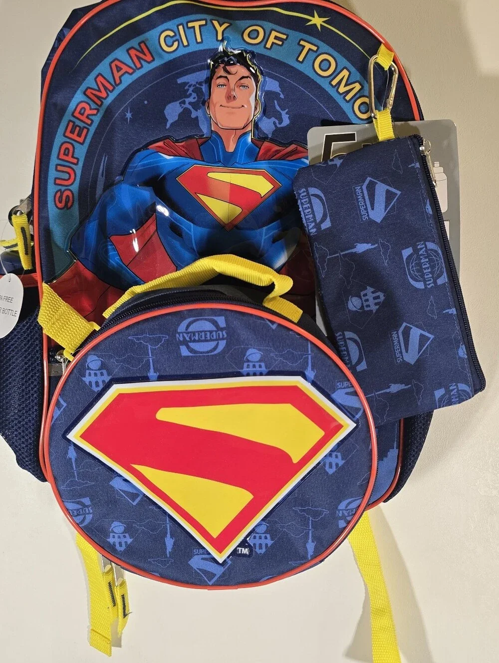 Superman 5 Piece Backpack Set
